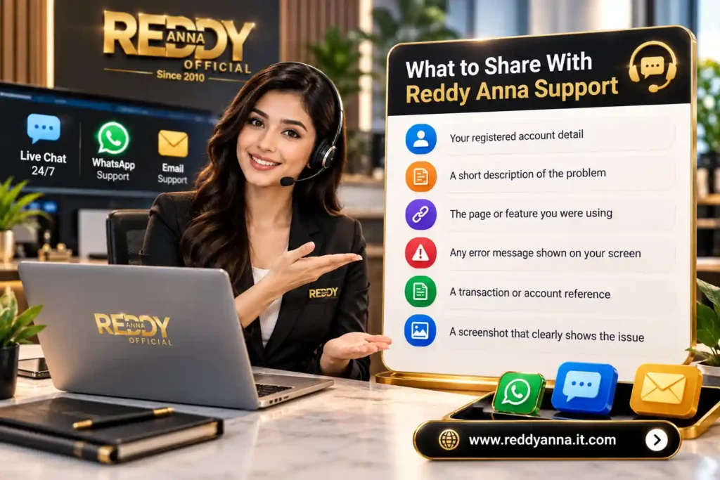 contact us reddy anna